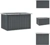 vidaXL Gartenbox Grau 149 x 99 x 93 cm -  Gartenboxen Produktbild-Vorschau 1