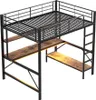 Łóżko loftowe Sweiko 140x200 cm, z USB i gniazdkiem, Podgląd zdjęcia produktu 5