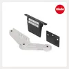 A product shot of a white and black door opener mechanism with a logo in the top right corner. Produktbild-Vorschau