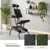 tectake® Massagestuhl klappbar 80 x 50 x 105 cm Produktbild-Vorschau 8