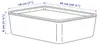 KUGGIS Ikea Box mit Deckel, weiß, 18x26x8 Produktbild-Vorschau 3
