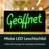 LED nápis GEoeFFNET teplá biela Náhľad obrázku produktu 4