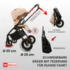 BabyLux® Kinderwagen 3in1 Set ROSSO, Beige Faltbar Leicht Produktbild-Vorschau 9