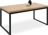 Homestyle4u Esstisch 160x90 cm Eiche Metall Schwarz Produktbild-Vorschau 8