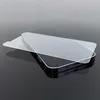 A clear screen protector is placed on top of a smartphone. Voir les images du produit