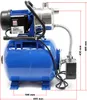 Wiltec Hauswasserwerk 1200W 3400l/h Hauswasserautomat mit Produktbild-Vorschau 4