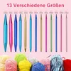 37-teiliges Rundstricknadelset aus Aluminium – Ergonomische Produktbild-Vorschau 3