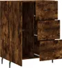 vidaXL Příborník kouřový dub 69,5x34x90 cm výrobek ze dřeva Náhled obrázku produktu 6