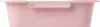 A close-up side view of a pink cat litter tray. Produktbild-Vorschau