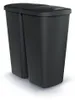 Afvalbak Prosperplast COMPACTA Q DUO, 45 liter, gerecycled Productafbeelding-voorbeeld 5