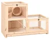 vidaXL Klietka pre škrečka 81x40x60 cm z masívneho Náhľad obrázku produktu 8