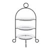 Etagere aus Metall mit 3 Glastellern, Retro Gebäckständer, Produktbild-Vorschau 5