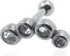 Helix Ohrpiercing 316L Chirurgenstahl mit Kristallen Produktbild-Vorschau 1