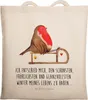 Mr. & Mrs. Panda Tote Bag Rotkehlchen Schlitten - Produktbild-Vorschau 1