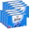 A stack of blue boxes of Lenor dryer sheets. Produktbild-Vorschau
