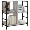 vidaXL Libreria Grigio Sonoma 78,5x33x82 cm Materiale Anteprima dell’immagine prodotto 3
