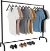 CLP Kleiderständer Lara aus Metall schwarz Größe 150x38x120 Produktbild-Vorschau 2