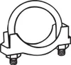 BOSAL Auspuffschelle 250-154 passend für MERCEDES-BENZ T1 Produktbild-Vorschau 1
