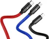 Cavo USB Baseus 3W1 Usb-C / Lightning / Micro 3A 1,2M Anteprima dell’immagine prodotto 10