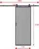 Schiebetür mit Laufschienensystem - Aluminium & Produktbild-Vorschau 5