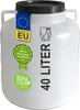 plasteo® 40 Liter Weithalsfass rund mit Deckel und Griffen, Produktbild-Vorschau 1