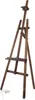 Kundenstopper Staffelei mit Holzrahmen dunkelbraun Produktbild-Vorschau 3