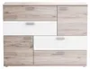 Kommode Sideboard SKIVE Optik Sandeiche / Weiß von Forte Produktbild-Vorschau