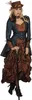 Steampunk Kleid Copper Blue - Fasching Kostüm Karneval Produktbild-Vorschau 1