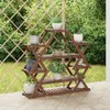vidaXL Blumenständer 110x25x105 cm Massivholz Tanne Produktbild-Vorschau 2