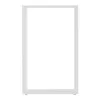 A white metal table leg frame on a white background. Podgląd zdjęcia produktu