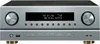 Front view of a silver Akai AV receiver. Produktbild-Vorschau