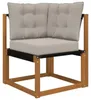 vidaXL Outdoor-Sofagarnitur mit Kissen 6 pcs Natürlich und Produktbild-Vorschau 6