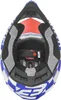 Bogotto V328 Xadrez Carbon Motocross Helm, blau/rot/weiß, M Produktbild-Vorschau 5