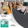Tischdecke Textil-Optik UNI Anthrazit Oval 180x140cm mit Produktbild-Vorschau 6