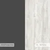 A split image showing two different finishes or colors of a product, with labels for each. Anteprima dell’immagine prodotto