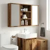 vidaXL Badezimmer-Wandschrank Altholz 40 x 16 x 62,5 cm Produktbild-Vorschau 3