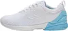 Side view of a white and light blue athletic shoe. Produktbild-Vorschau