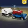 A Lego truck towing a caravan. Voir les images du produit