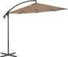 vidaXL Ampelschirm mit Stahl-Mast 300 cm Taupe Produktbild-Vorschau 7
