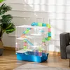 PawHut 5-stöckiger Hamsterkäfig mit Röhren, Haus, Produktbild-Vorschau 2