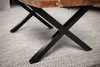 WOHNLING Couchtisch 120x60x46 cm Akazie Massivholz / Metall Produktbild-Vorschau 5