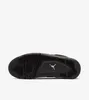 The sole of a black Nike Air Jordan 4 Retro sneaker is shown against a white background. Náhľad obrázku produktu