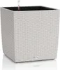 LECHUZA-Pot de fleurs CUBE Cottage 50 Marron sable | Pot de Voir les images du produit 20