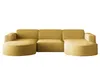 Sofa w kształcie U MODENA narożnik tkanina Poso żółty Podgląd zdjęcia produktu 2