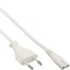 InLine Netzkabel, Netzstecker auf Euro 8 C7 Stecker, weiß, Produktbild-Vorschau 3