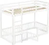 Merax Lit superposé 90x200 avec porte, lit de garçon avec Voir les images du produit 10