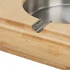Relaxdays Aschenbecher aus Bambus, draußen & drinnen, Produktbild-Vorschau 6
