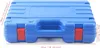 A blue plastic case for tools, with red latches and measurement indicators. Náhled obrázku produktu