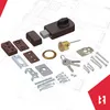 KOTARBAU® Zusatzschloss 60 mm Braun mit Außenzylinder Produktbild-Vorschau 7