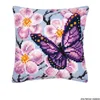 Vervaco KK122 Kreuzstichkissen Violetter Schmetterling Produktbild-Vorschau 2
